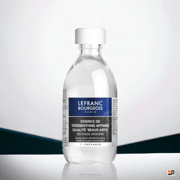 Essence de térébenthine affinée - Diluant - Peinture à l'huile - Lefranc Bourgeois - 250ml