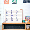 Ardoise Effaçable A Sec Alphabet 26,5 X 21 Cm
