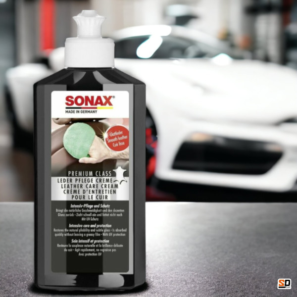 Crème d'entretien - Cuir - Sièges de voiture - SONAX - Flacon de 250ml
