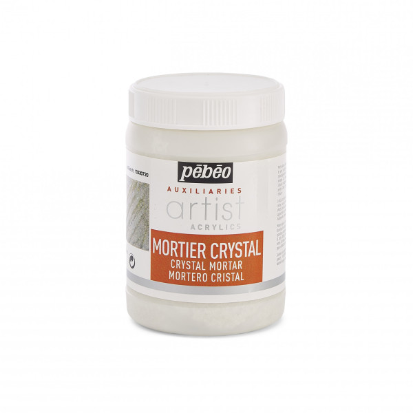 photo-Mortier crystal - Peinture acrylique - Mate - Effets transparents granuleux - Pébéo - 250ml