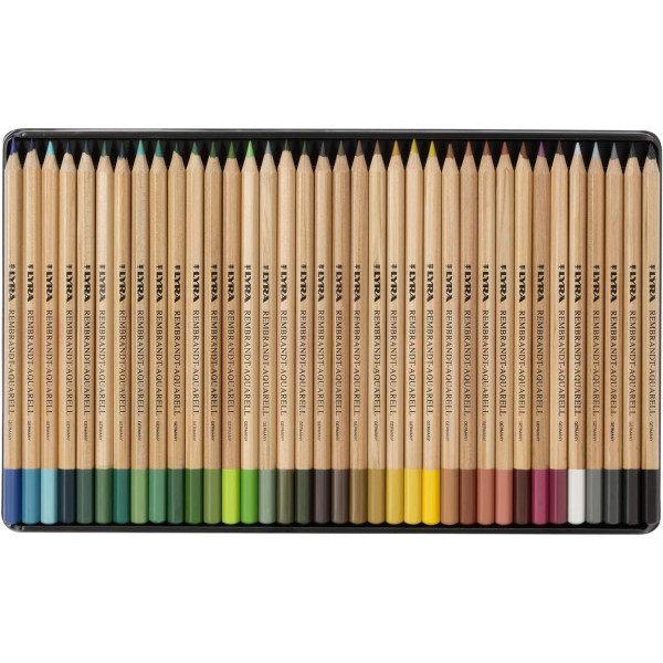 Crayons de couleur - Aquarelle - Beaux-arts - Coffret métal - 72 pièces - Rembrandt - Lyra