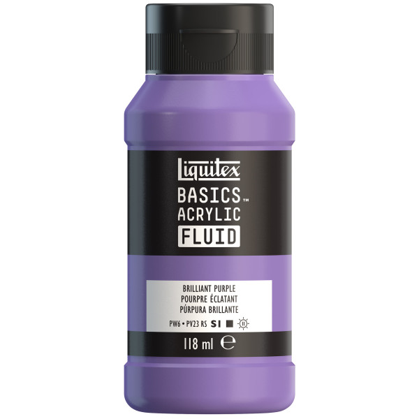 photo-Peinture acrylique - Fluide - Violet brillant - Liquitex - Basics Acrylic fluid - 118ml