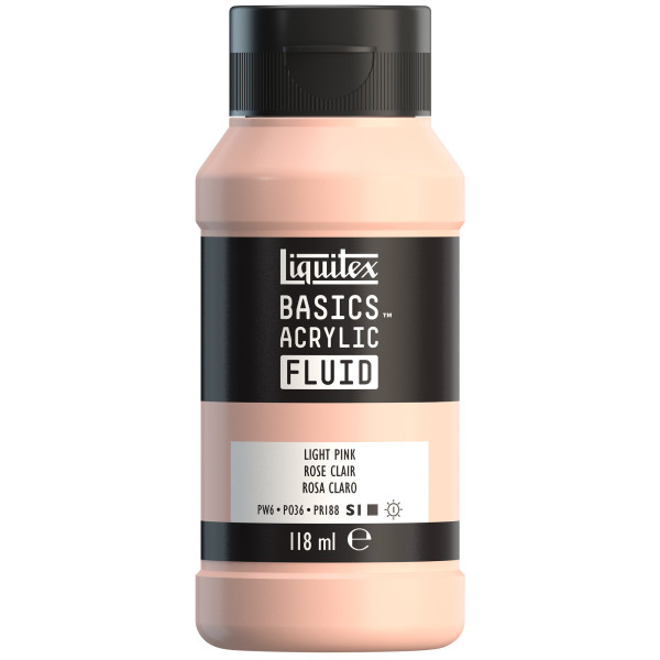 photo-Peinture acrylique - Fluide - Rose clair - Liquitex - Basics Acrylic fluid - 118ml
