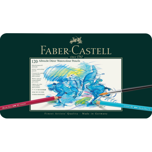 photo-Crayons de couleur - Aquarelle - Faber-Castell - Albrecht Durer - Boite 120 couleurs