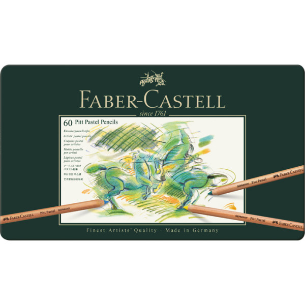 photo-Crayon de couleur - Pastel - Faber-Castell - Pitt Pastel - Boite 60
