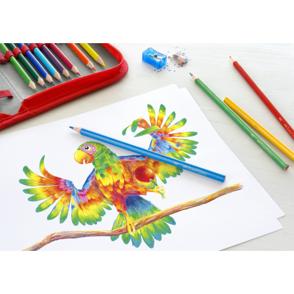 Crayons de couleur - Coloriage - 12 couleurs - Faber-Castell