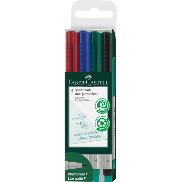 photo-4 feutres - Non permanent - Pointe fine - Faber-Castell - Multimark