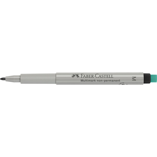 Feutre - Noir - Non permanent - Pointe moyenne - Faber-Castell - Multimark