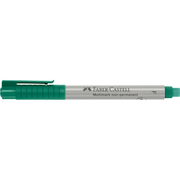 Feutre - Vert - Non permanent - Pointe fine - Faber-Castell - Multimark