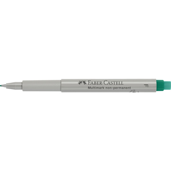 Feutre - Vert - Non permanent - Pointe fine - Faber-Castell - Multimark