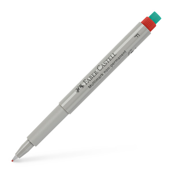 photo-Feutre - Rouge - Non permanent - Pointe fine - Faber-Castell - Multimark