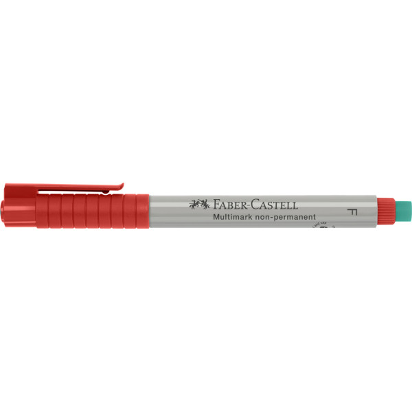 Feutre - Rouge - Non permanent - Pointe fine - Faber-Castell - Multimark