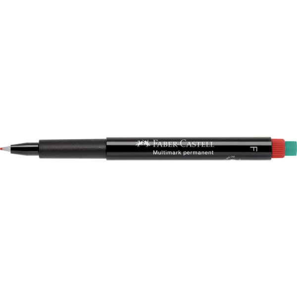 Feutre - Rouge - Indélébile - Fin - Tous supports - Faber-Castell