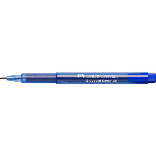 Feutre - Bleu - Indélébile - 0,8mm - Broadpen document - Faber-Castell