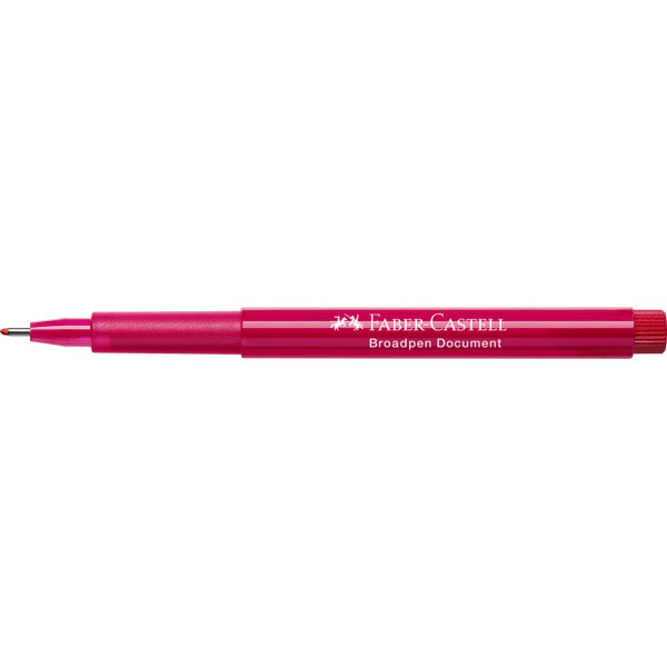 Feutre - Rouge - Indélébile - 0,8mm - Broadpen document - Faber-Castell