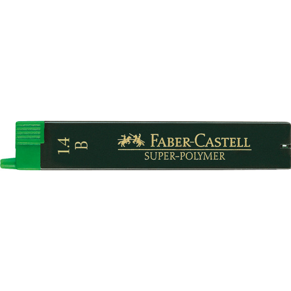 photo-Mine graphite - Porte-mine - 1,4mm - B - Gris - Etui de 6 mines - Faber-Castell