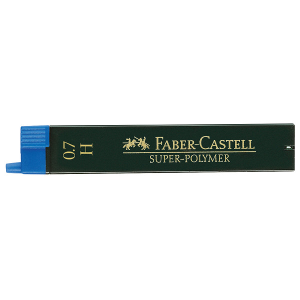 photo-Mine graphite - Porte-mine - 0,7mm - H - Gris - Etui de 12 mines - Faber-Castell