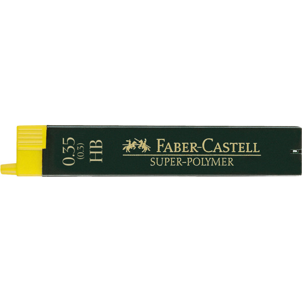 photo-Mine graphite - Porte-mine - 0,35mm - HB - Gris - Etui de 12 mines - Faber-Castell
