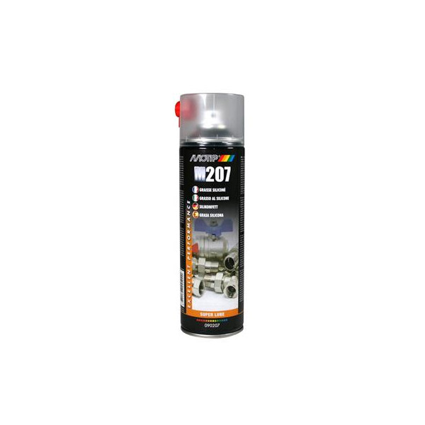 photo-Bombe aérosol graisse siliconé M207 Motip 500ml
