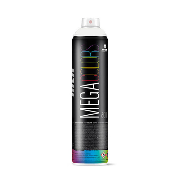 photo - Bombe de peinture - Blanc - RV-9010 - MTN Mega Colors - 600ml