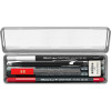 photo-Coffret - Caran d'Ache - Porte-mine HB - 5 feutres Fibralo - Gomme - Creative Nomad Set