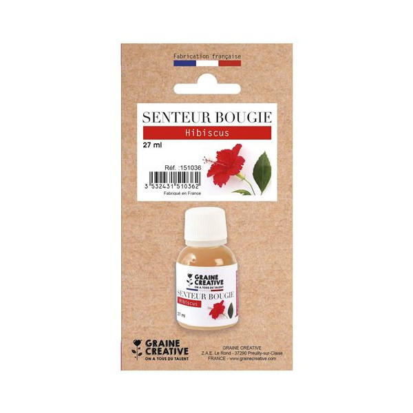 Photo - Parfum - Pour bougie à faire soi même - Senteur hibiscus - 27ml