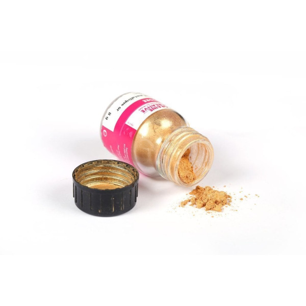 photo-Poudre - Effet métallique or - Pour pâte FIMO - Pot de 8g - Graine Créative