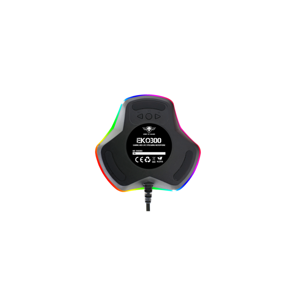 Microphone - Flexible 360° - Rétroéclairé - PC/MAC - Spirit of Gamer - EKO300
