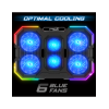 Refroidisseur - Pour ordinateur portable - Compatible de 10 à 17 pouces - Rétroéclairé - Spirit of Gamer - AIRBLADE 700
