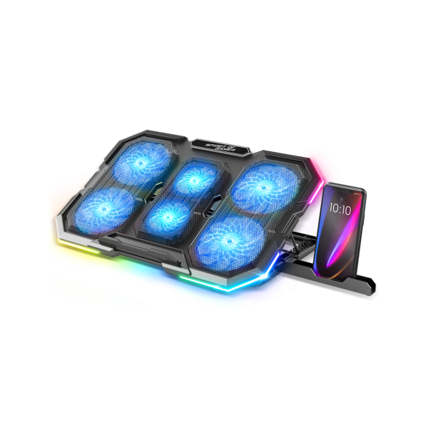 Photo - Refroidisseur - Pour ordinateur portable - Compatible de 10 à 17 pouces - Rétroéclairé - Spirit of Gamer - AIRBLADE 700