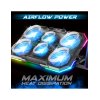 Refroidisseur - Pour ordinateur portable - Compatible de 10 à 17 pouces - Rétroéclairé - Spirit of Gamer - AIRBLADE 700