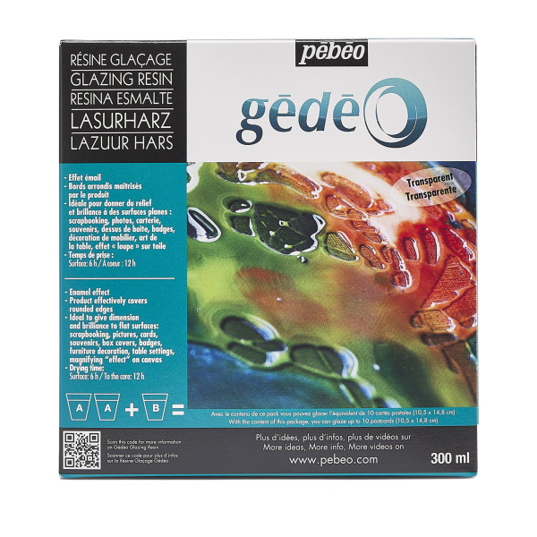 photo-Résine glaçage - Kit - Gédéo - Pébéo - Résine époxy et durcisseur - 300ml