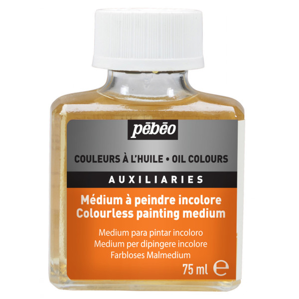 photo-Médium à peindre - Incolore - Peinture à l'huile - Pébéo - Flacon 75ml