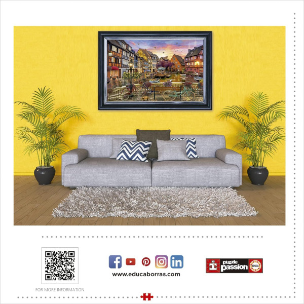 Puzzle - 3000 pièces - Ville de Colmar - 120x85cm - Educa