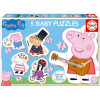 photo-Puzzle - 3, 4 et 5 pièces - Peppa Pig - Enfant - Dès 24 mois - Educa