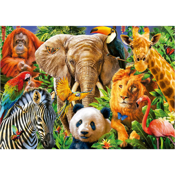 Puzzle - 500 pièces - Les animaux sauvages - 48x34cm - Educa