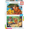photo-Puzzle - Disney - Enfant - Roi lion - Livre de la jungle - 2 x 20 pièces - Educa