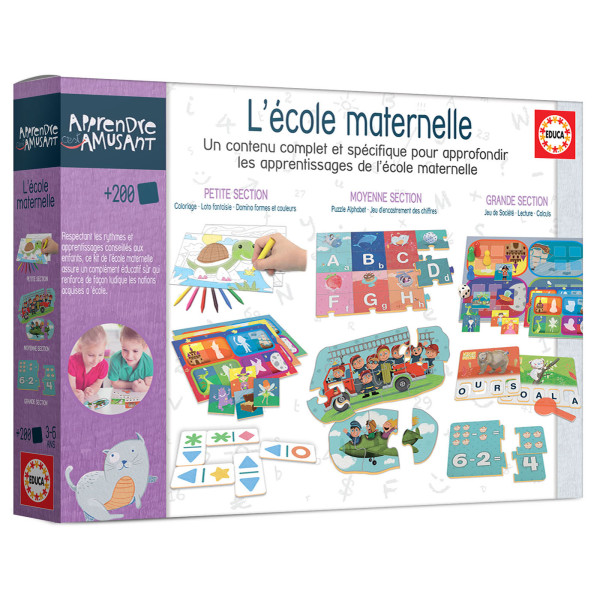 Jeu éducatif - La maternelle - Approfondir les apprentissages - 3 à 6 ans - Educa