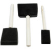 Brosses - Peinture acrylique et gouache - Mousse - 3 tailles - Manche en bois