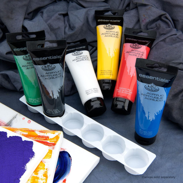 Peinture acrylique - Fine et étude - Couleurs primaires - 6 tubes 120ml - Royal Langnickel