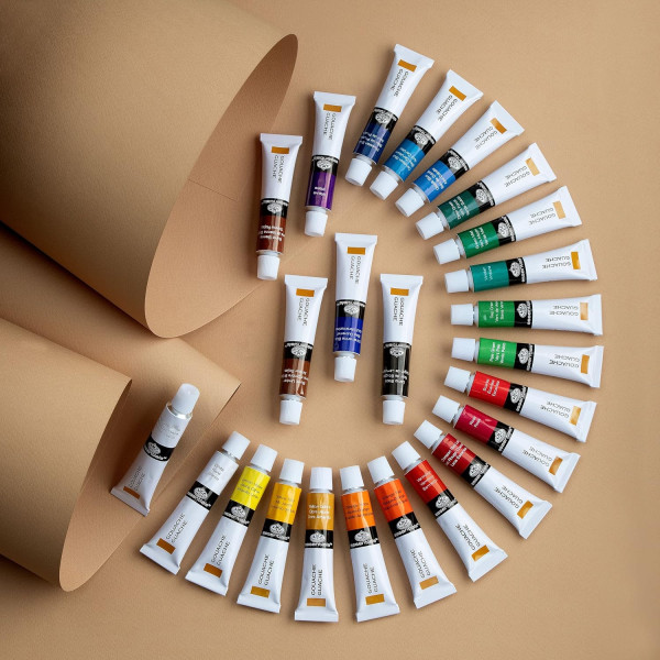 Gouache - 24 tubes de 12ml - Assortiment de couleurs - Royal & Langnickel