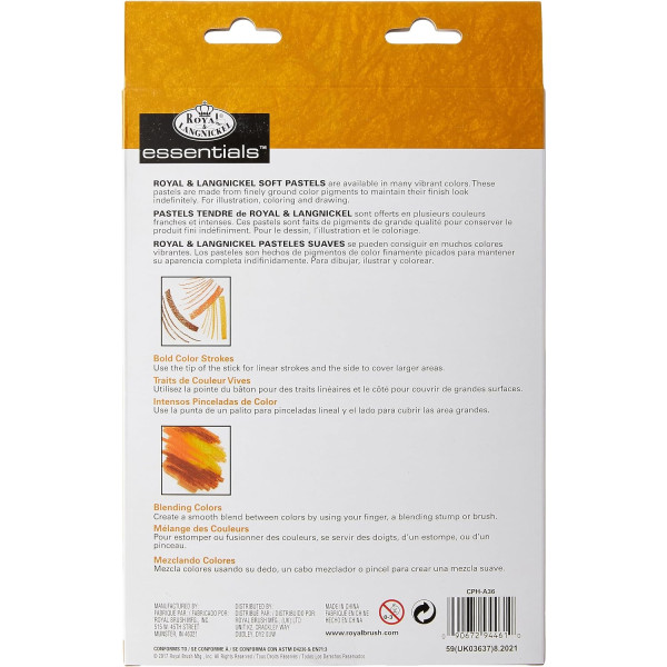 Pastels tendres - 36 couleurs - Royal & Langnickel