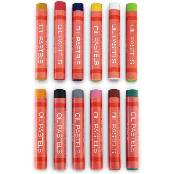 Pastels à l'huile - 12 couleurs - Petit format - Royal & Langnickel