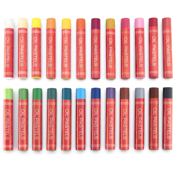 Pastels à l'huile - 24 couleurs - Grand format - Royal & Langnickel