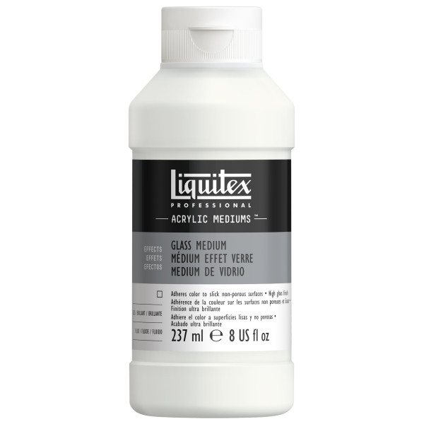 photo-Médium - Pour peinture acrylique - Liquitex - Effet verre - Brillant - 237ml