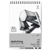 photo-Bloc de dessin - Esquisse - A4 - Spirales - Papier blanc - 50 feuilles - 110g - Winsor & Newton