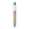 photo-Stylo bille - 4 couleurs - BIC - Dégradé de couleurs - Gradient - Rétractable - Rechargeable