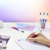 Stylo bille - 4 couleurs - BIC - Dégradé de couleurs - Gradient - Rétractable - Rechargeable