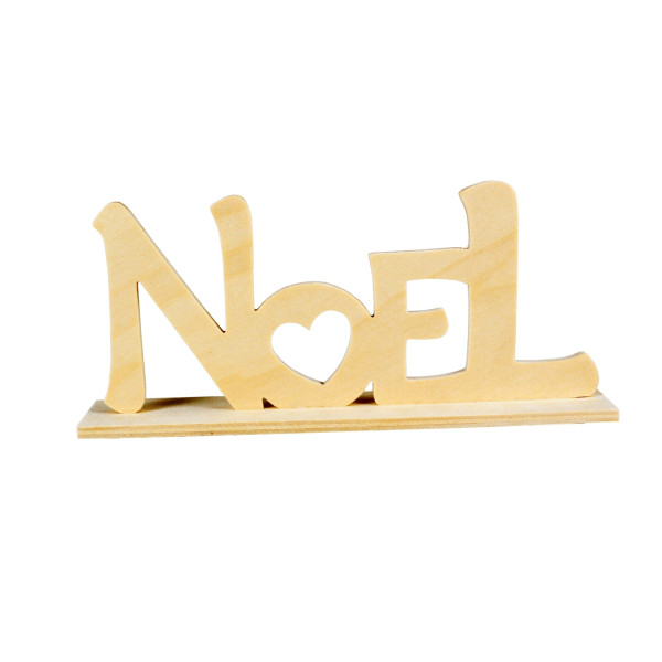 photo-Décoration de noël - Bois - A personnaliser - 20x9x4 cm