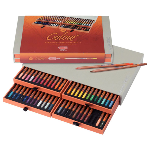 photo-Crayons de couleur - Beaux-arts - Coffret bois de 48 couleurs - Bruynzeel